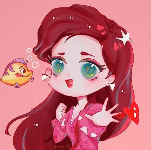 q版迪士尼公主头像