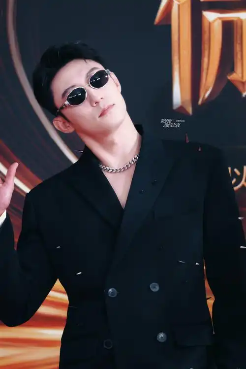 黄景瑜戴墨镜走红毯##黄景瑜你快把眼镜摘了吧