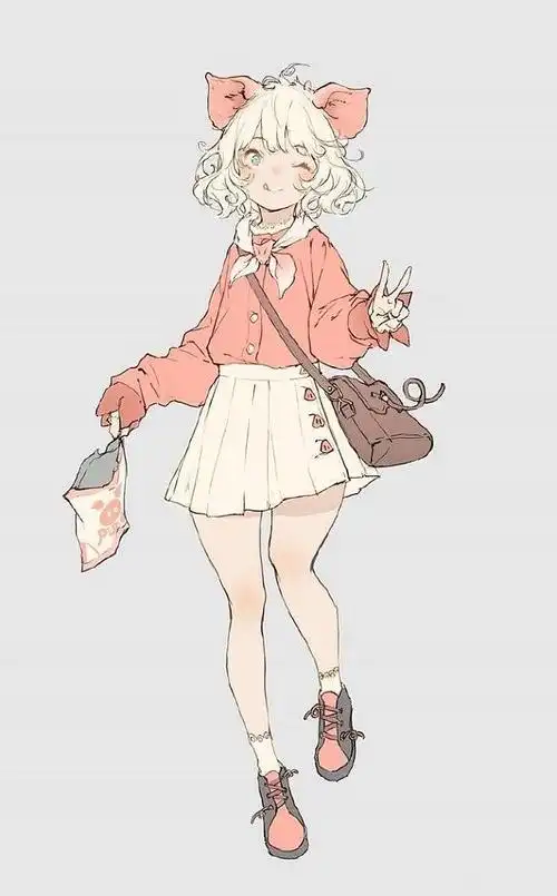 各种动物的拟人化,太可爱了吧 !有些害怕的动物瞬间就不怕了.画师:モ