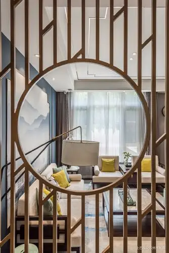 玄关玄关中式现代500m05别墅豪宅设计图片赏析--土巴兔装修效果图