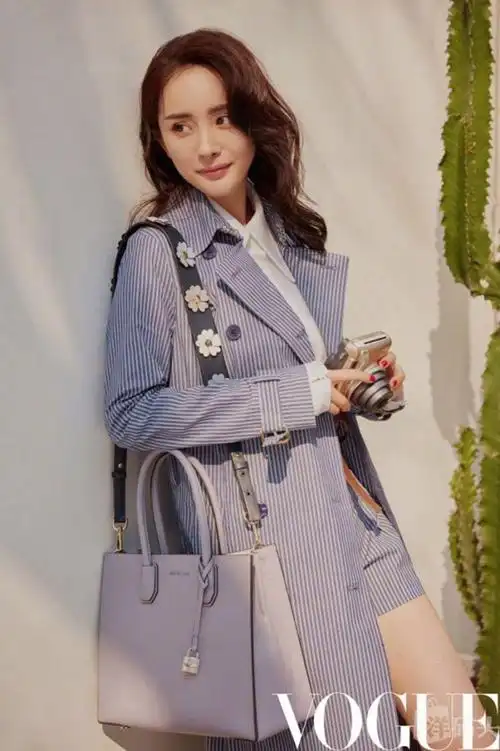 正品mk女包 2017新款mercer拼色小方包杨幂同