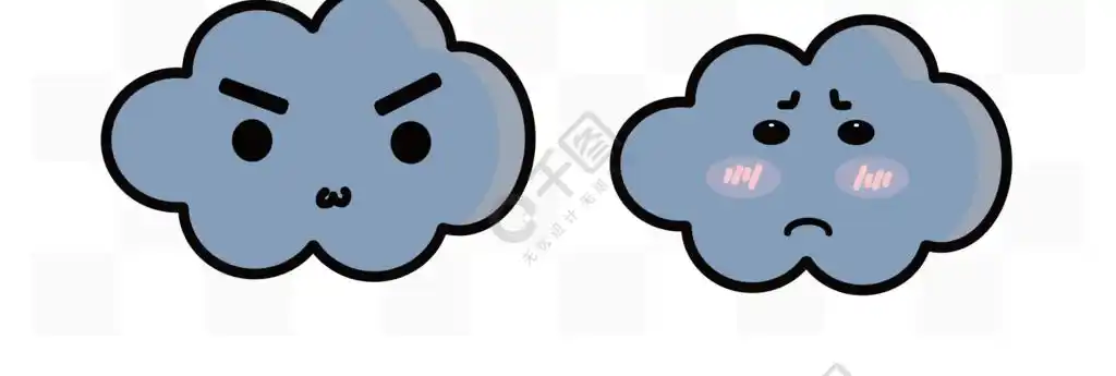 可爱的卡通云朵素材合集