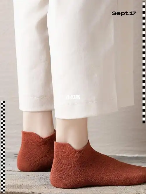 袜子女纯棉短袜春秋款提耳短袜