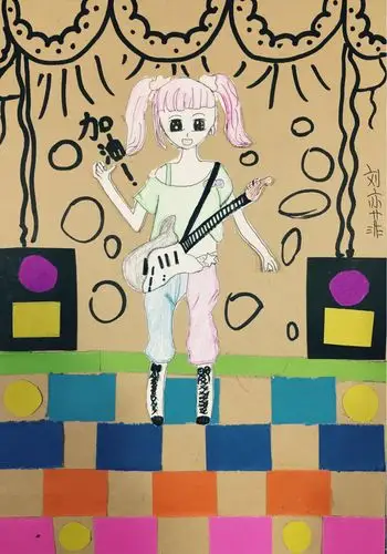 6月11日周日下午班·丹尼斯校区·国际动漫班作品·手工 绘画《我是