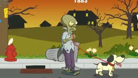 僵尸游戏专辑  :遛狗的僵尸:边遛弯边遛狗的僵尸真悠闲 僵尸类游戏