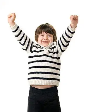 可爱的胜利小男孩