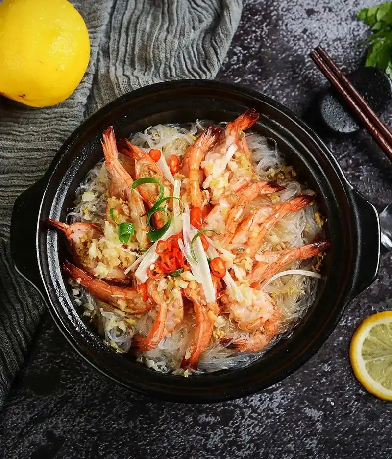 美食日记 | 鲜嫩味美的蒜蓉粉丝虾.蒜蓉粉丝虾是海南一带的传 - 抖音