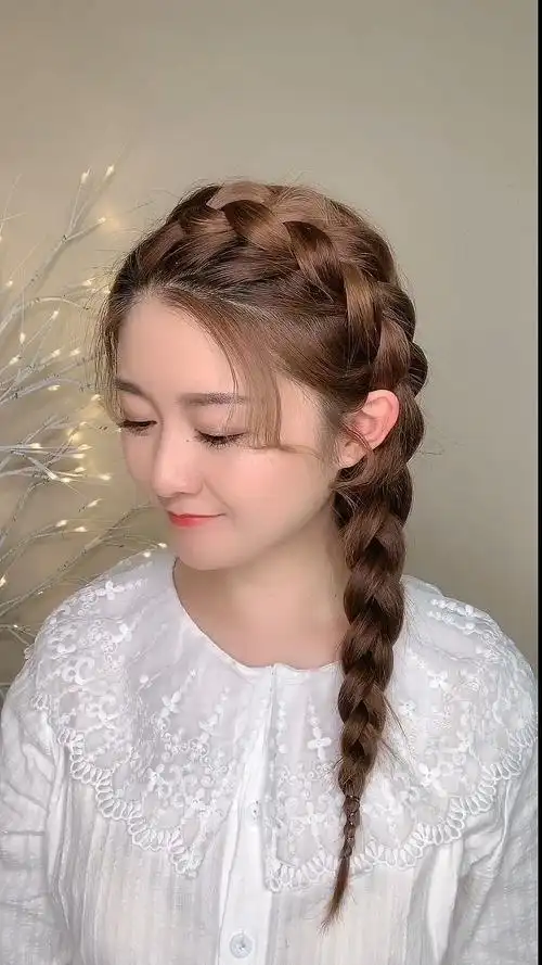 全民最火编发#韩式侧编发 温柔又大方