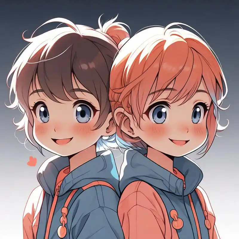 91可爱姐弟头像大放送!