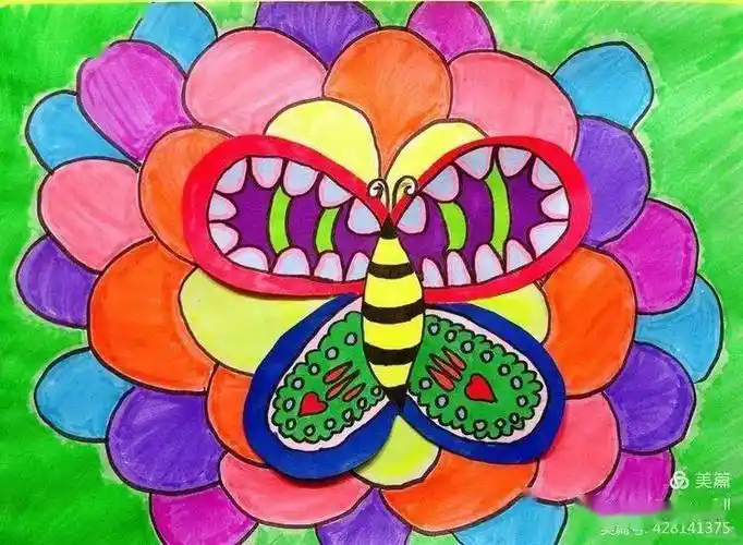 讲好防疫故事一年级画中画作品展