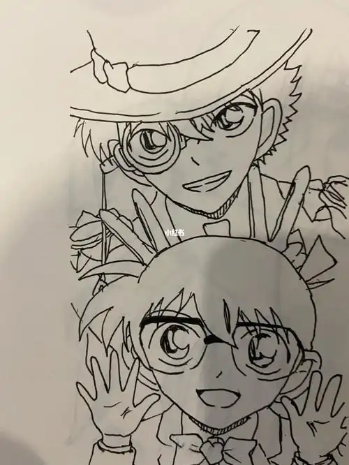 "日本动漫死神小学生"名侦探柯南 和 怪盗基德 黑羽盗一之子