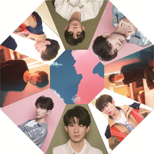 tfboys新款王源全自动黑胶布晴雨两用折叠伞防紫外线遮阳生日礼物