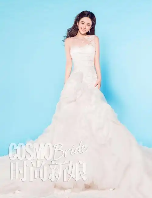 赵丽颖曝甜美婚纱照写真图片 网友惊呼最美新娘