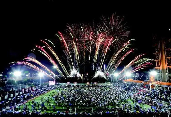 浏阳烟花点亮贵州"村超"之夜