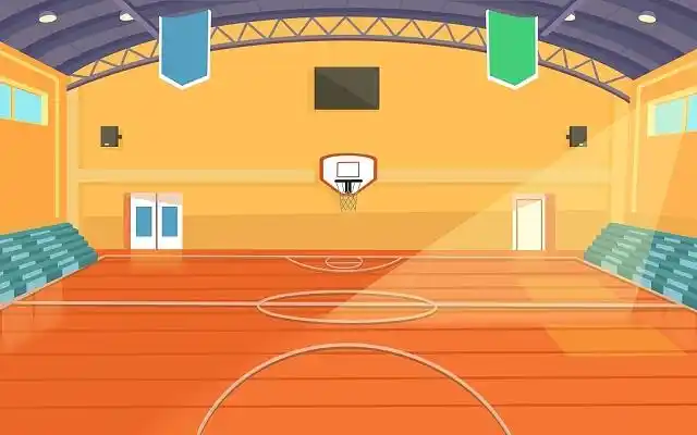 校园插画卡通场景jpg素材卡通青春校园插画