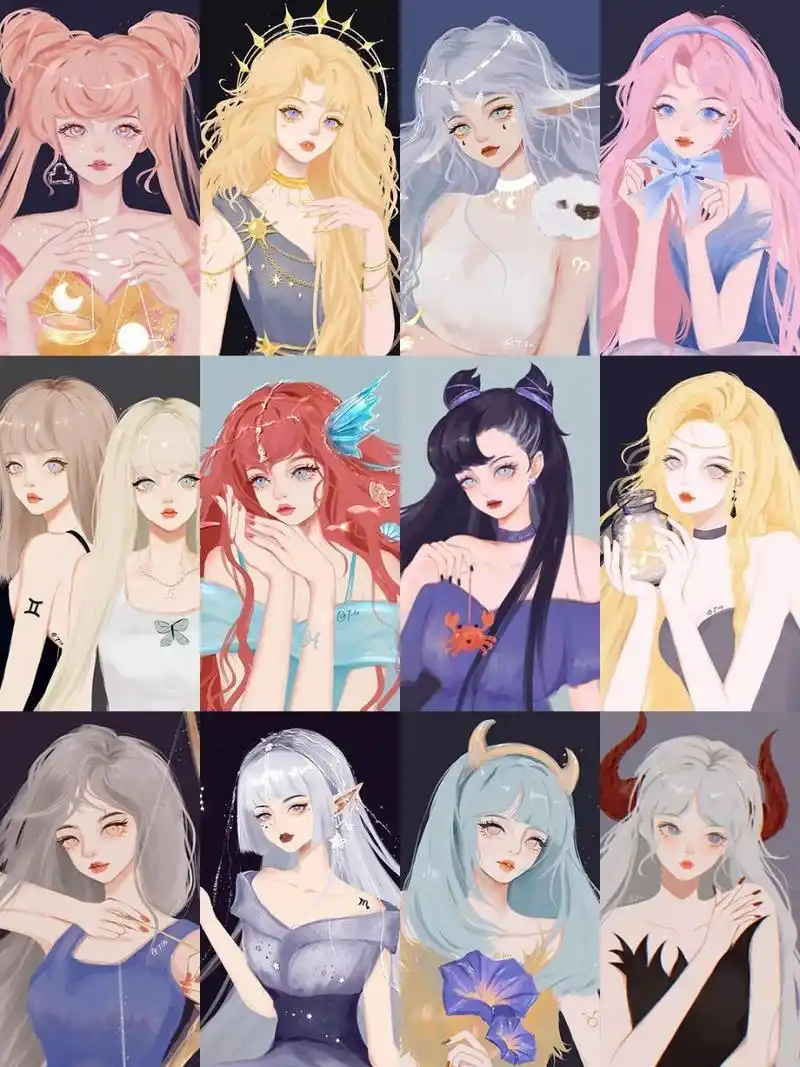 【十二星座仙女系列合集】 十二星座终于完结啦,发个合集～✨✨