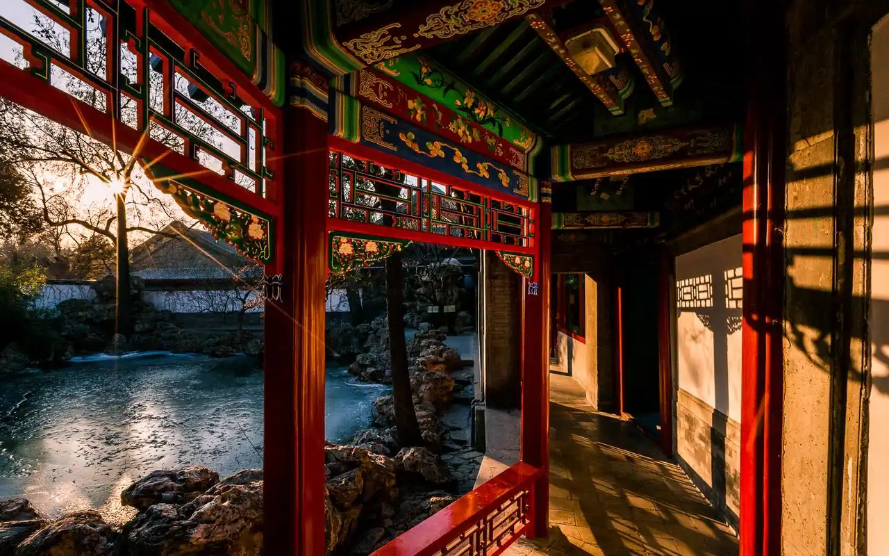 唯美中式古典园林高清桌面壁纸