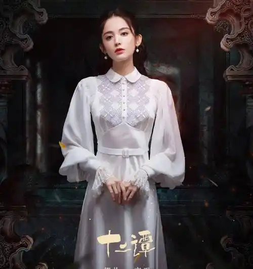 原创古力娜扎十二谭造型曝光穿薄纱旗袍时尚复古化身时尚玫瑰