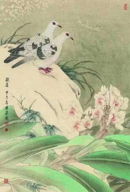 形色水墨各有千秋樊萍工笔花鸟画