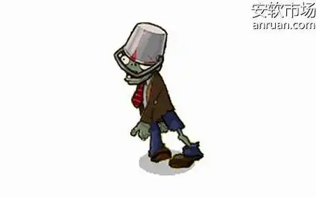 铁桶僵尸简笔画彩色