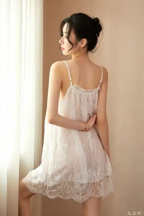 厄洛斯情趣内衣性感睡衣套装制服诱惑女连衣裙吊带蕾丝镂空居家宽松爆