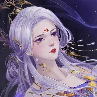 神仙气质的插画动漫古风女生头像