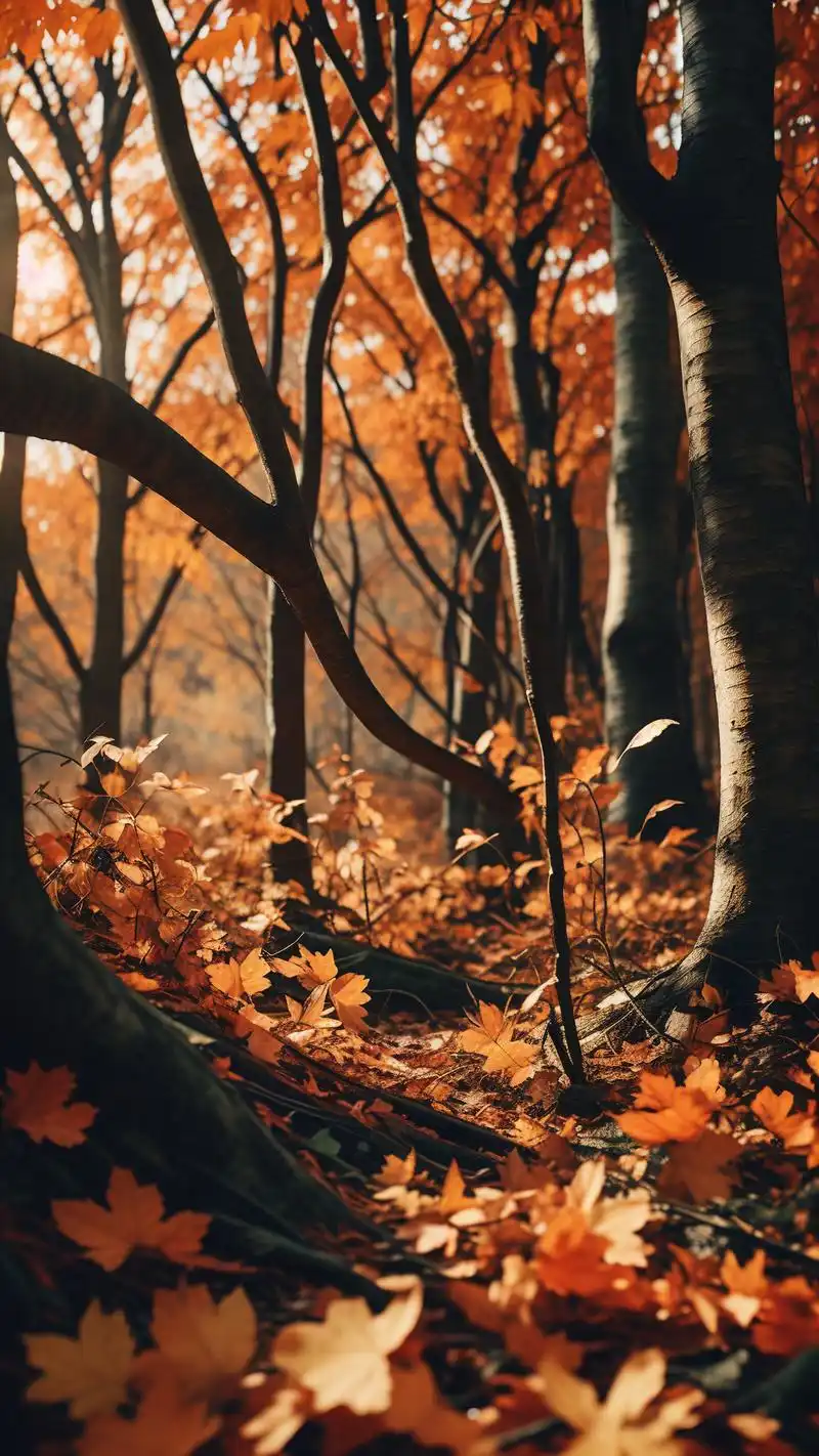 94伤感落叶壁纸,温暖你的心灵92 这组伤感落叶壁纸,如同秋日里