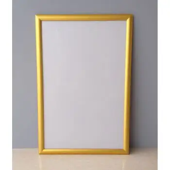 合金相框海报框 电梯广告框架 开启式 营业执照框 画框挂墙定做 金色