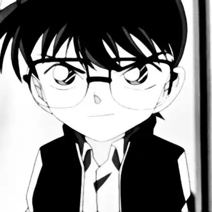 名侦探柯南黑白头像图片