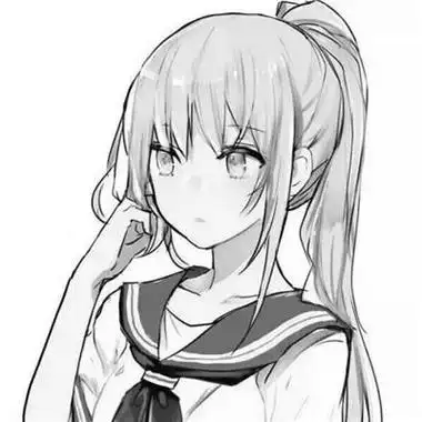 qq头像黑白二次元简约霸气