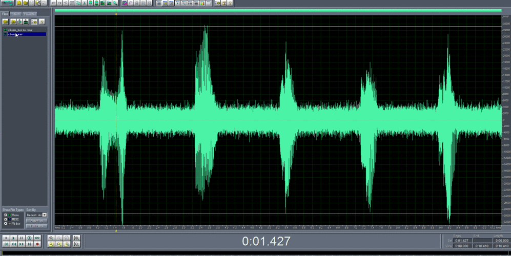 cooledit对比两段音频文件将两段音频文件放在左右声道