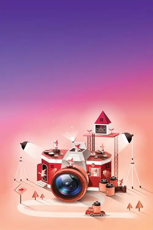 创意大气摄影大赛海报背景素材