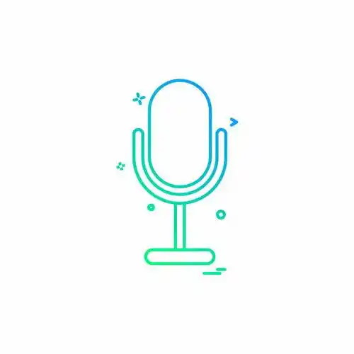 线性渐变风格话筒麦克风线条图标3032453矢量图片免抠素材免费下载