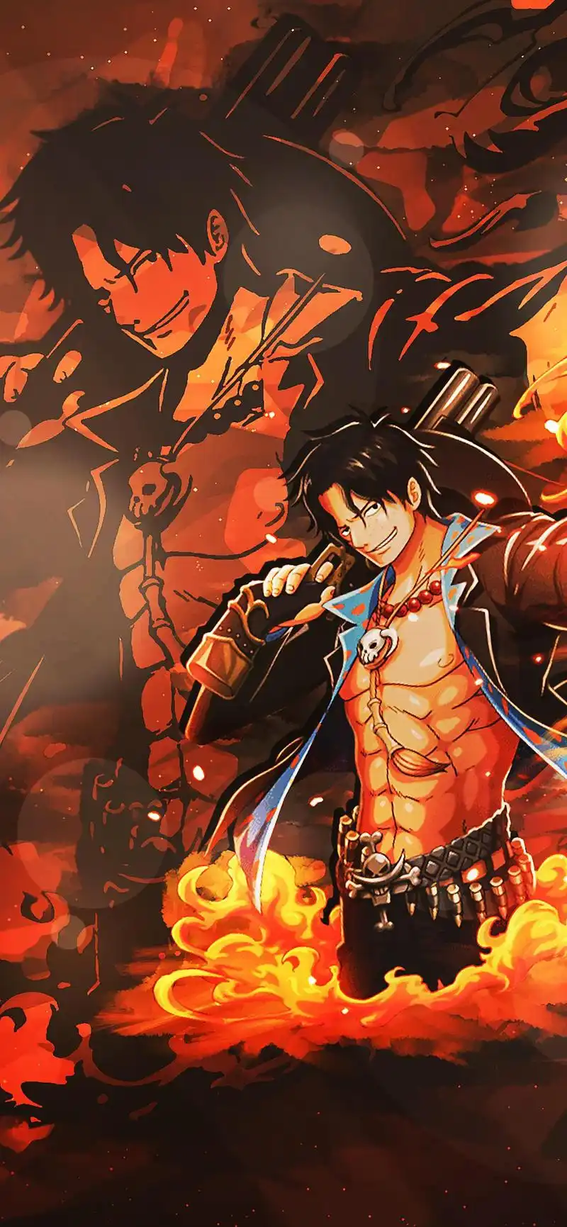 海贼王霸气插画高清手机壁纸