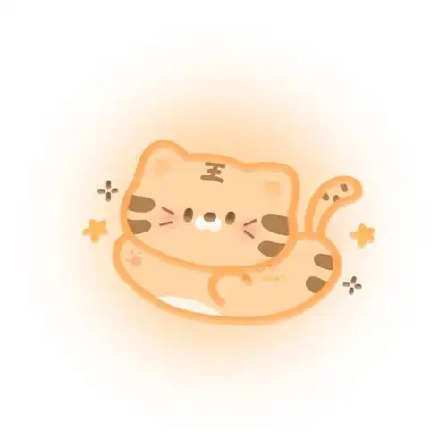 可爱小动物白底渐变风格头像 画师:一只白胖柚子