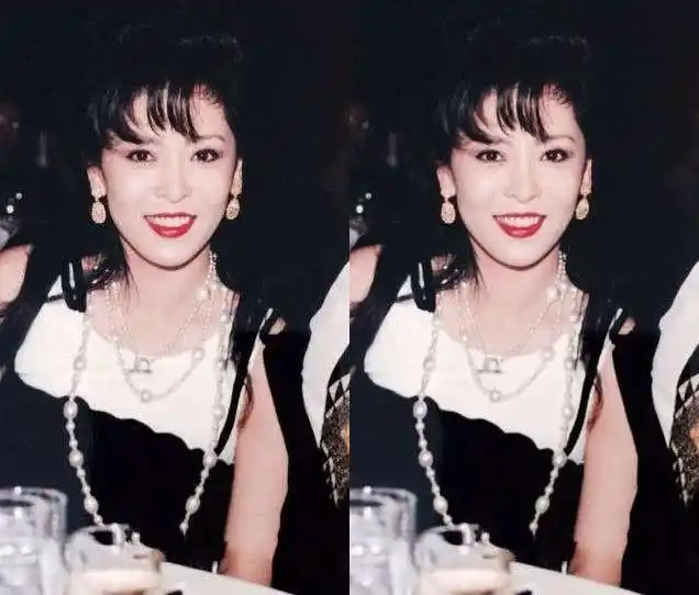 第一眼见到年轻时的陈岚是惊艳的,第二眼依旧是惊艳的!