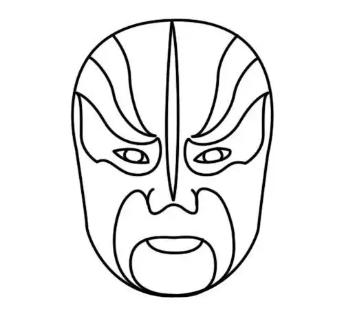 豫剧脸谱简笔画