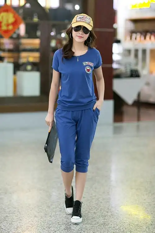 胖mm加肥夏季 大码女装运动服