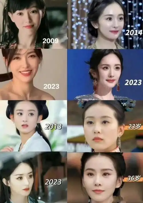 7位女星生孩子前后对比,杨幂赵丽颖少女感流失,吴谨言判若两人