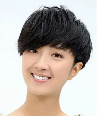 韩式露耳短发发型图片 露耳短发这样扎很美(2)