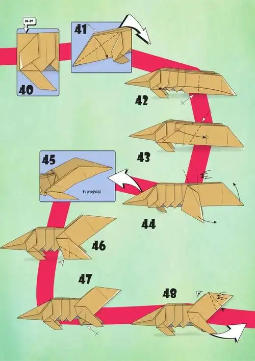 折老虎,嗷呜建议使用20cm以上正方形纸制作科普一种灭绝的"虎"塔斯马