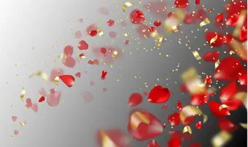 金色的花瓣图片