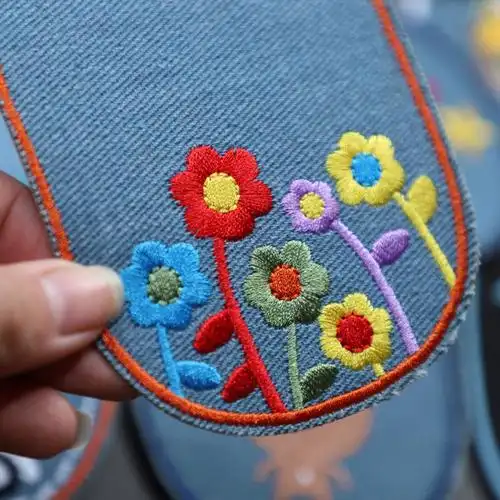 卡通装饰肘贴背胶刺绣贴花补洞裤子布贴