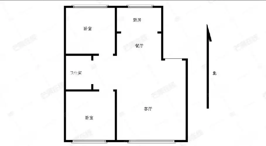 沐叶花园 简单装修 交通方便 南北标户