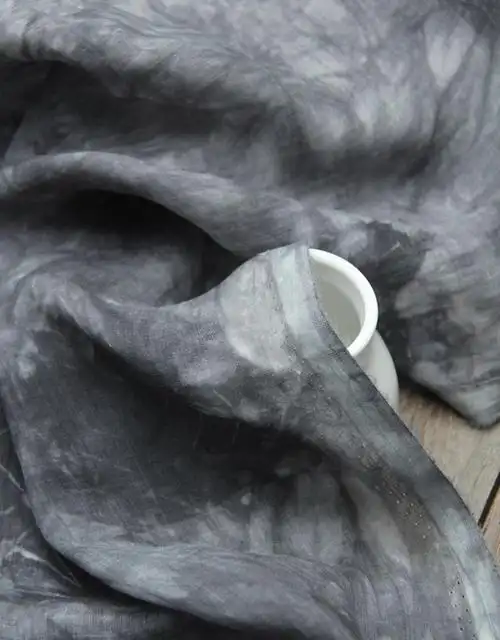 京选高支苎麻布料飘渺高支苎麻扎染布料成品天丝萱麻棉麻薄面料夏天