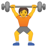 下载举重人员的emoji表情大图