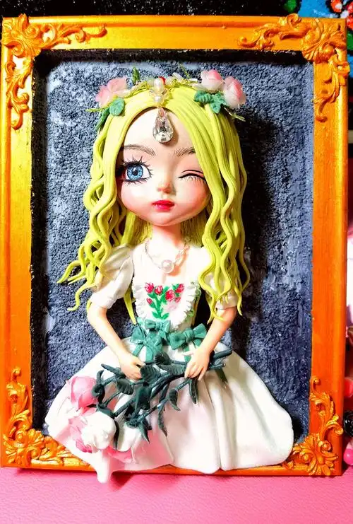 粘土手工|莎莎|卡通人偶手办