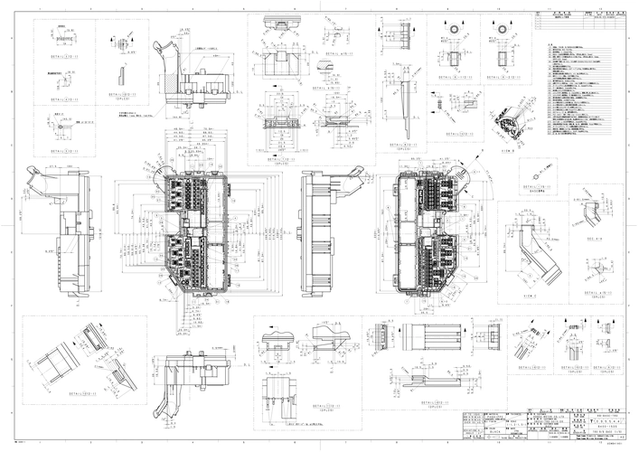 汽车接插件图纸