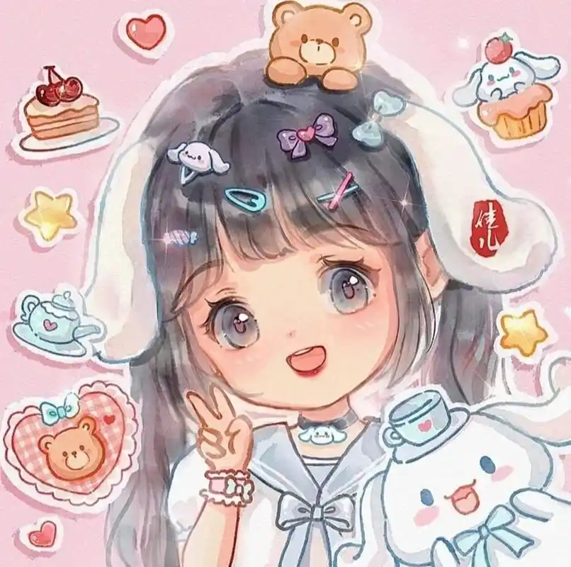 迪士尼/三丽鸥q版人物头像 超级可爱少女心的q版人物头像来啦!而且是