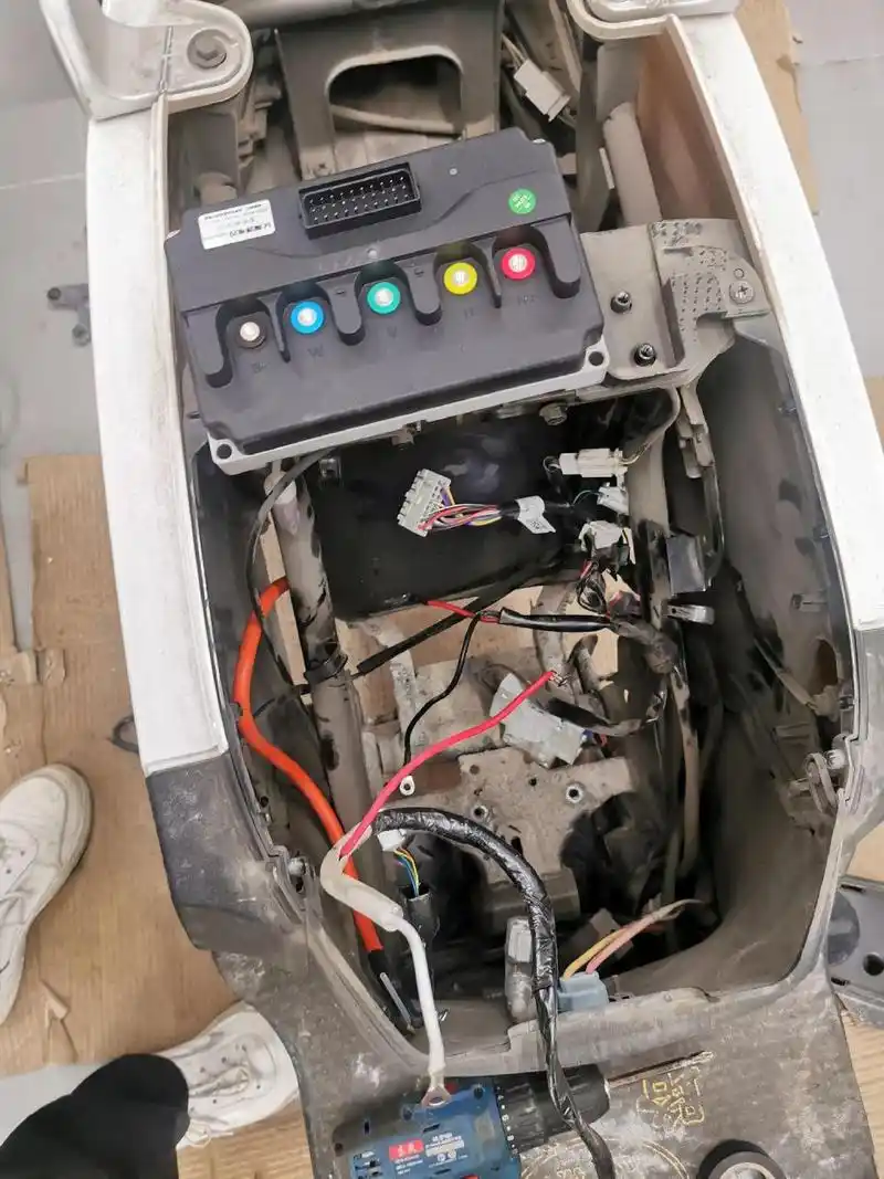 绿源ds 70加装直上控制器,完美 上车